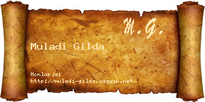 Muladi Gilda névjegykártya